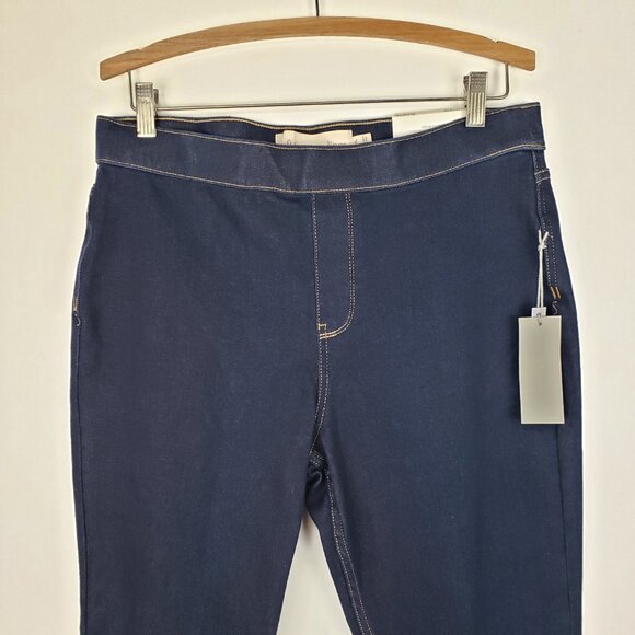 Soft Surroundings NWT Ultimate Denim Pull On Slim Leg Jeans Marina Wash Size PL - Picture 2 of 9